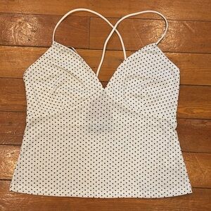 Polka Dot Spaghetti Strap Top Size M